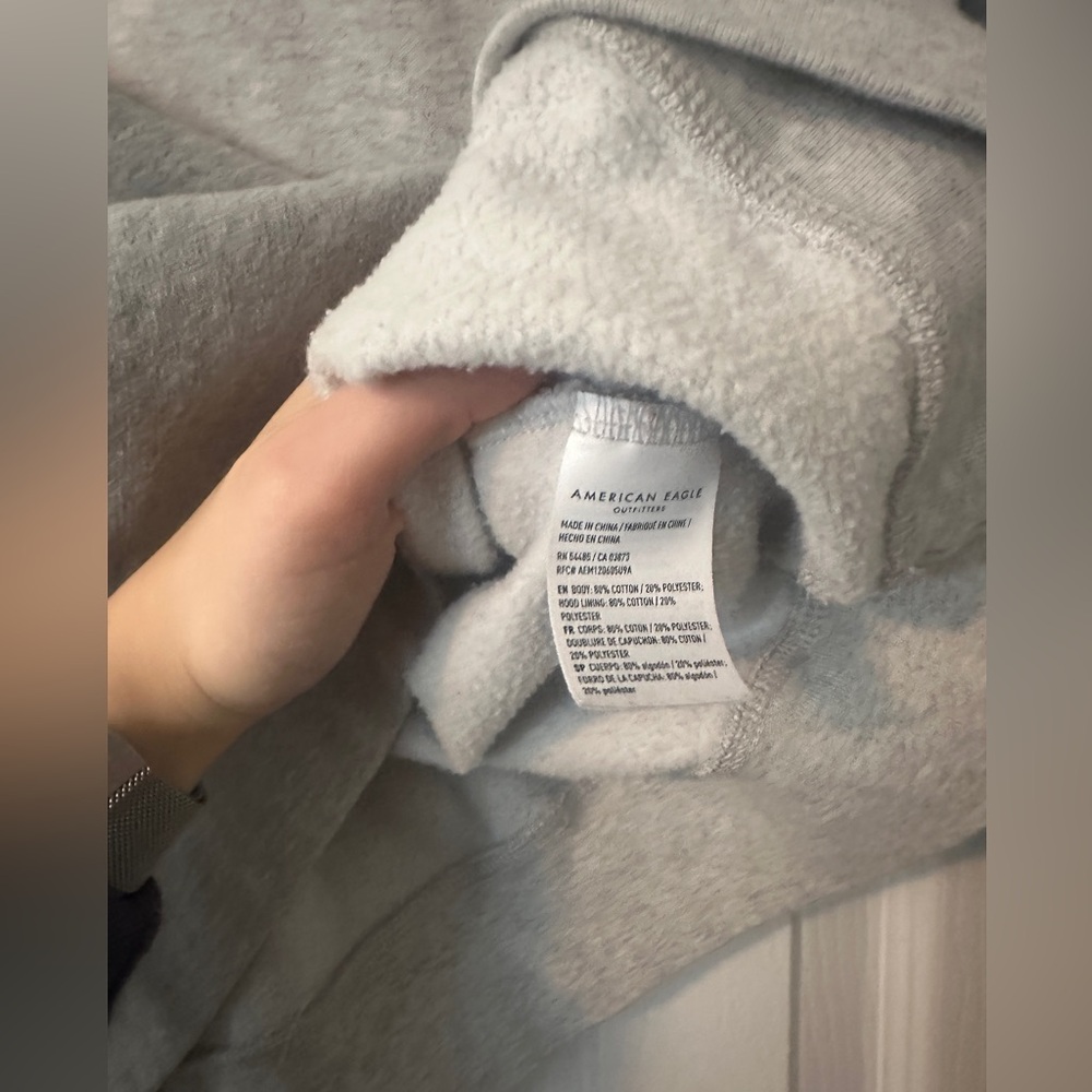 AE Grey Patched Hoodie - Picture 11 of 11